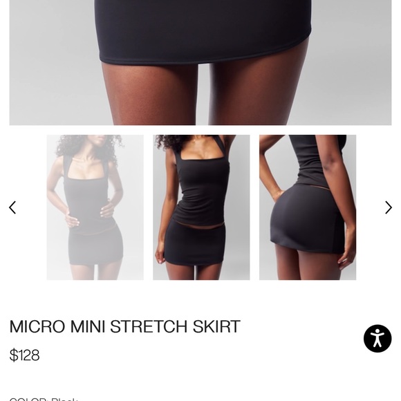 DANIELLE GUIZIO MICRO MINISKIRT - Picture 1 of 2